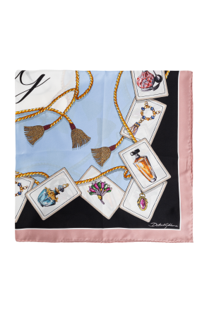 Silk scarf with print