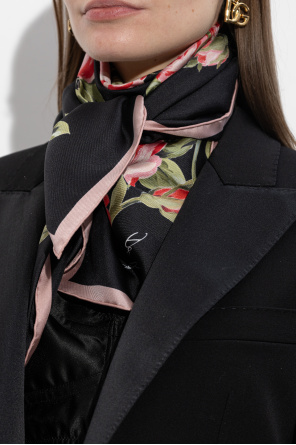Silk scarf with floral motif od Dolce & Gabbana