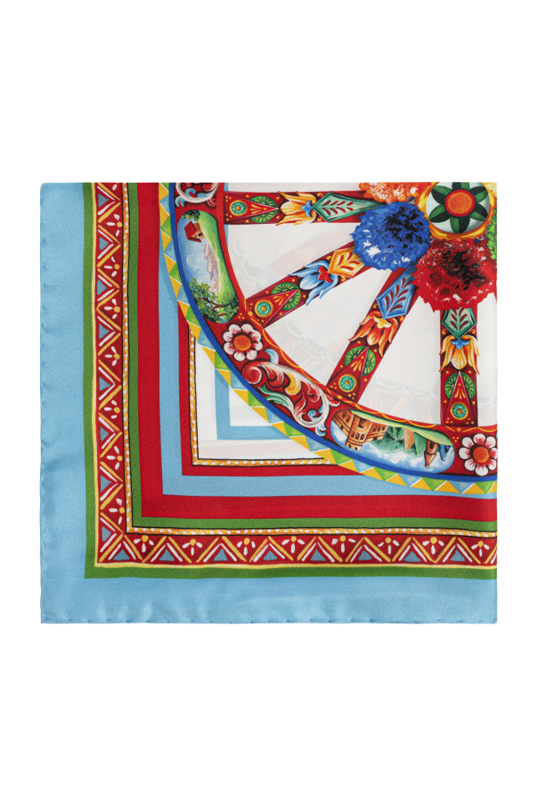 Silk scarf with 