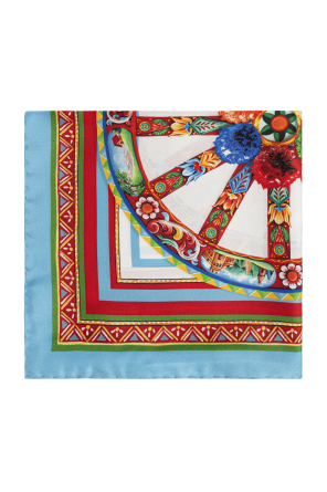 Seidentuch mit „carretto“-print od Dolce & Gabbana