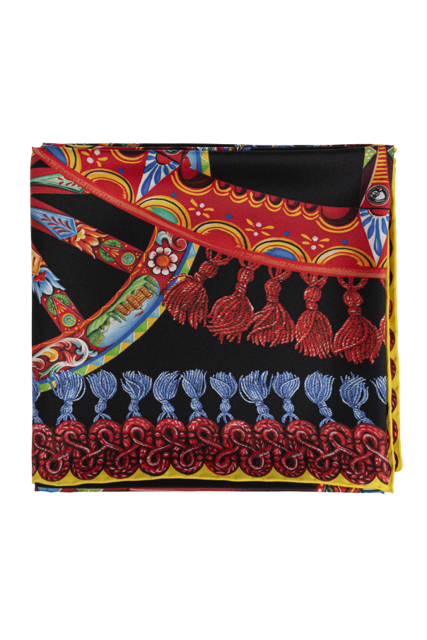Silk scarf with 'Carretto' print od Dolce & Gabbana