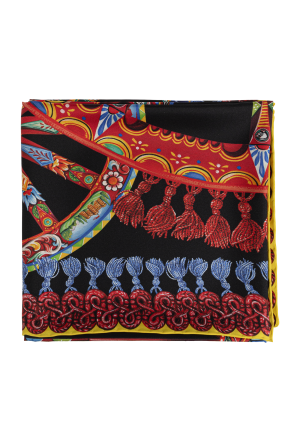 Seidentuch mit "carretto"-print od Dolce & Gabbana