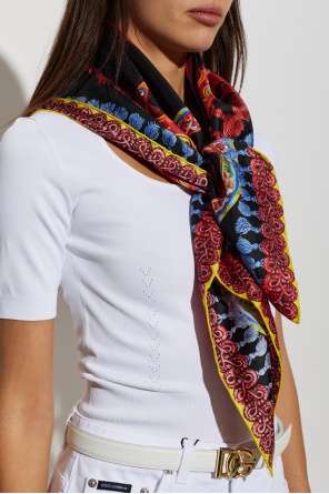 Seidentuch mit "carretto"-print od Dolce & Gabbana