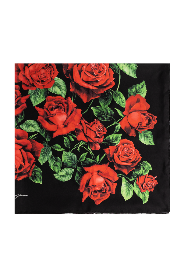 Silk scarf with floral motif od Dolce & Gabbana