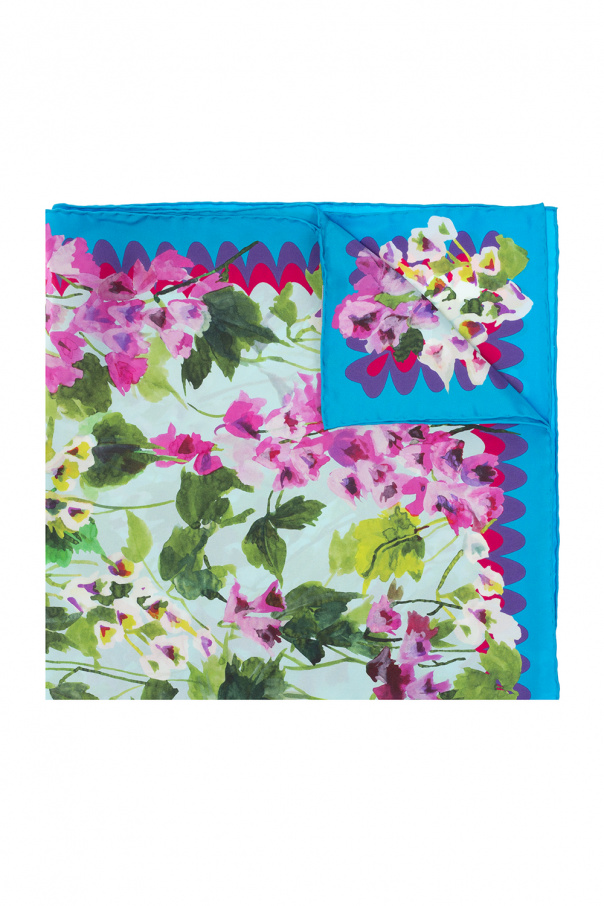 Dolce & Gabbana Silk shawl with floral motif