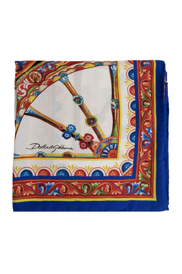 Silk scarf with 'Carretto' print od Dolce & Gabbana