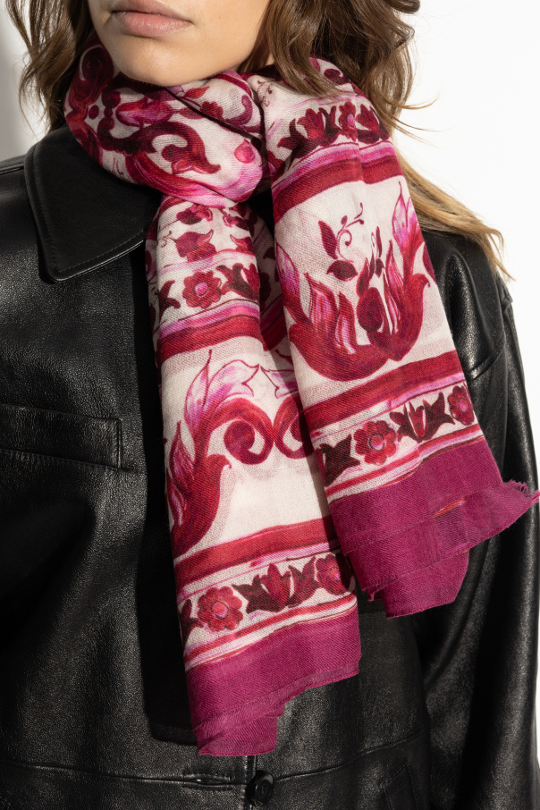 Dolce & Gabbana Scarf with 'Majolica' pattern