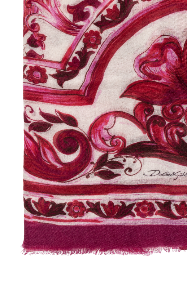 Dolce & Gabbana Scarf with 'Majolica' pattern