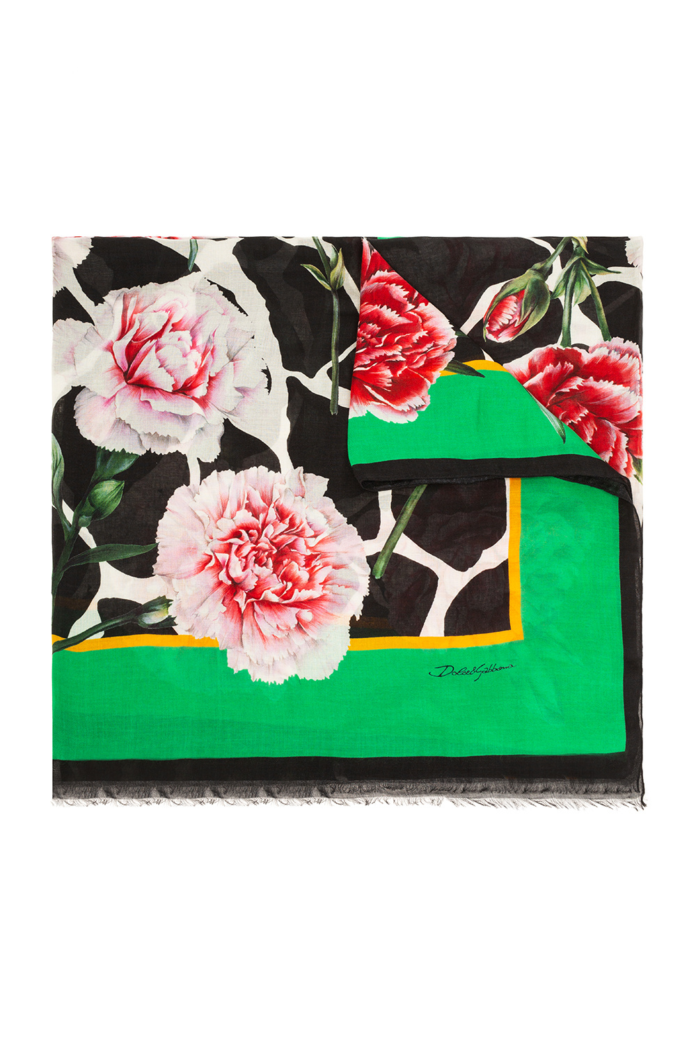 dolce gabbana floral scarf