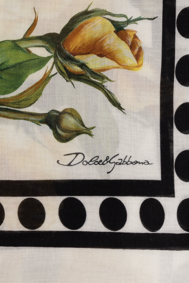 Dolce & Gabbana Szal z motywem kwiatowym
