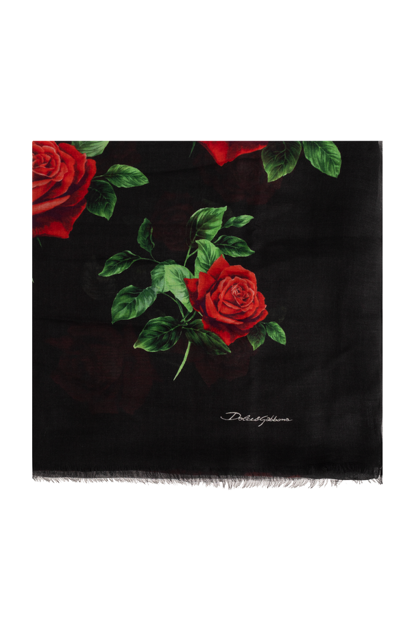 Scarf with floral motif od Dolce & Gabbana
