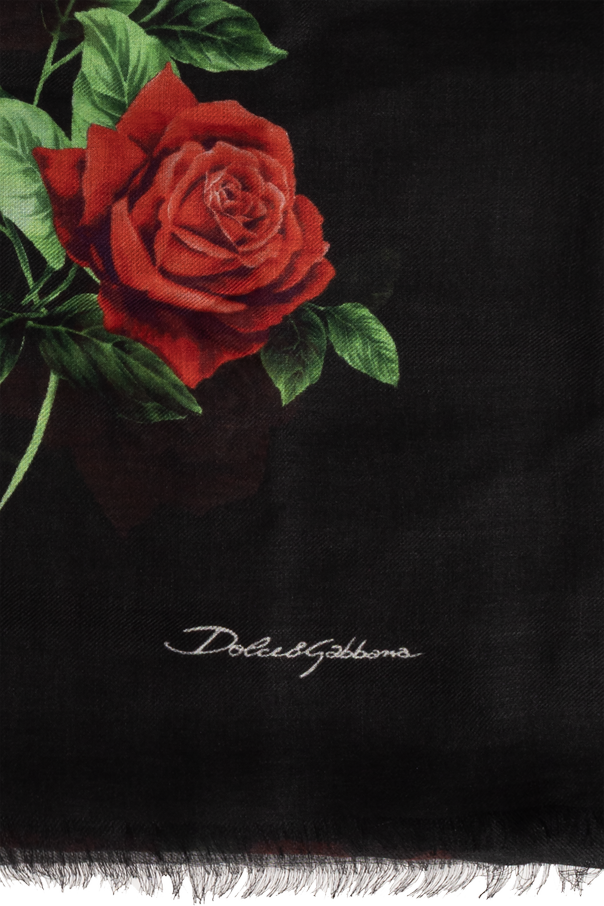 Dolce & Gabbana Szal z motywem kwiatowym