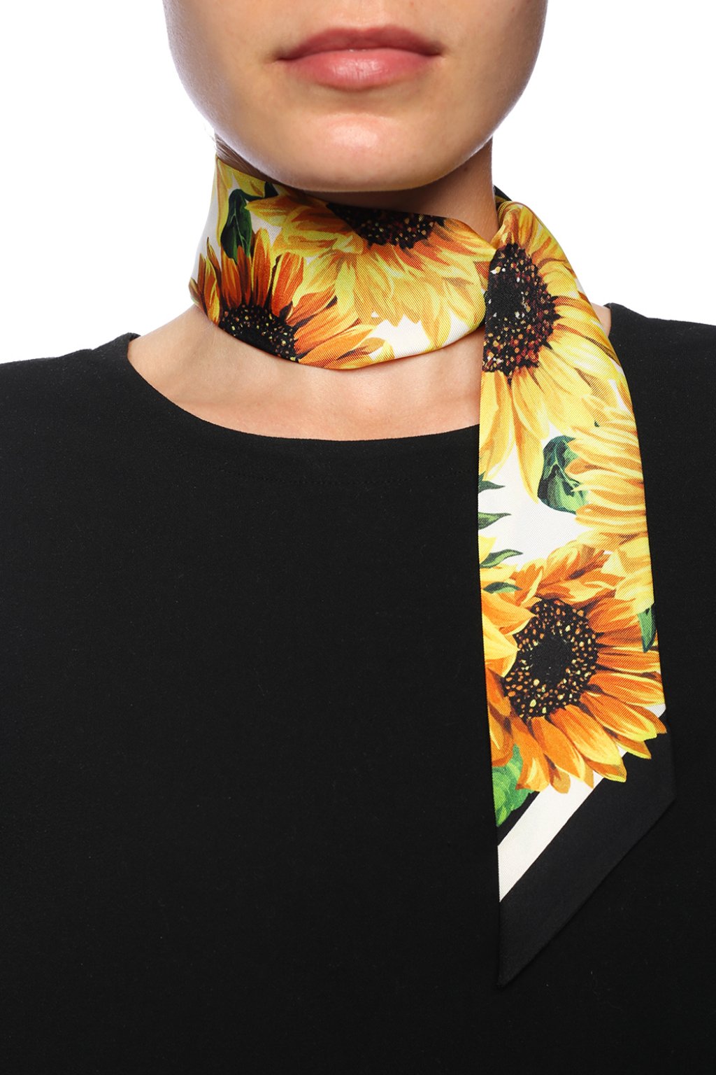 Dolce & Gabbana Floral-printed silk neckerchief | Women's Accessories |  Vitkac