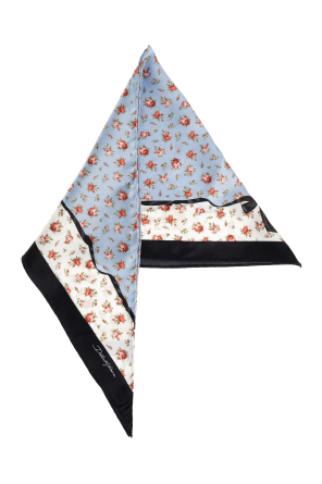 Triangular scarf with print