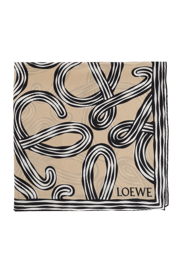 Silk scarf with print od Loewe