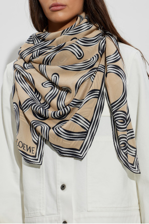 Silk scarf with print od Loewe