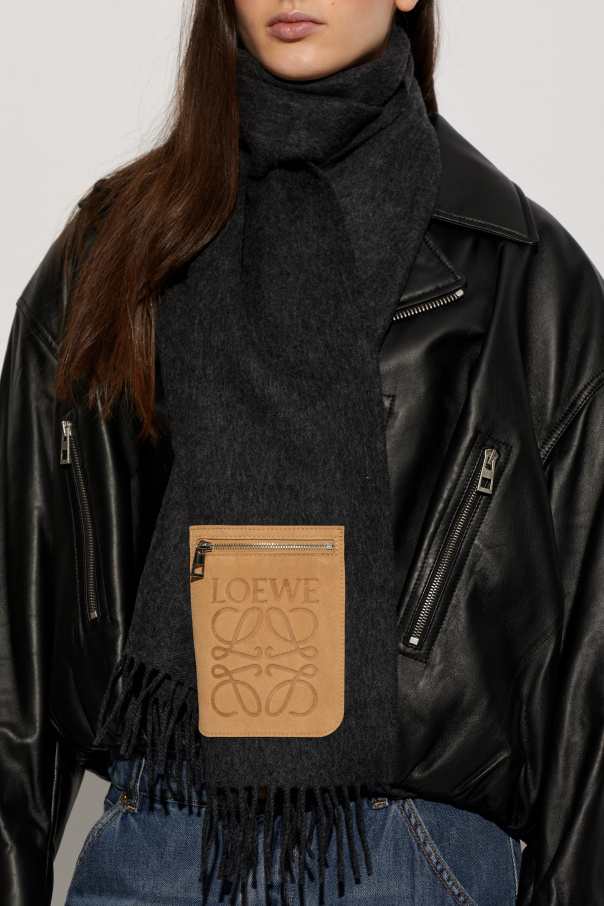Loewe Wool scarf with logo
