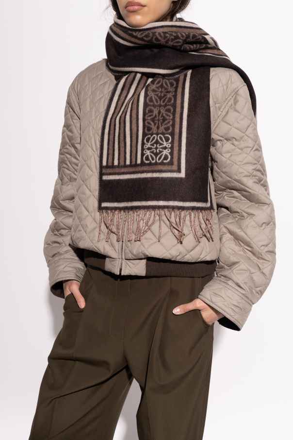 Loewe Wool scarf with logo