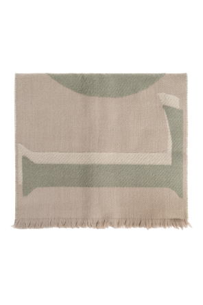 Wełniany szal z logo