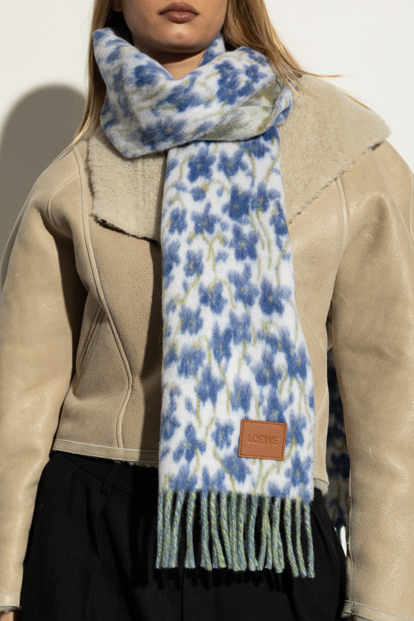 Loewe Scarf with floral motif