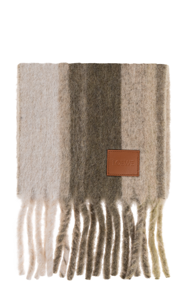 Loewe Wollschal mit Logo-Aufnäher