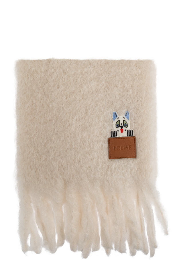 Scarf with patch od Loewe