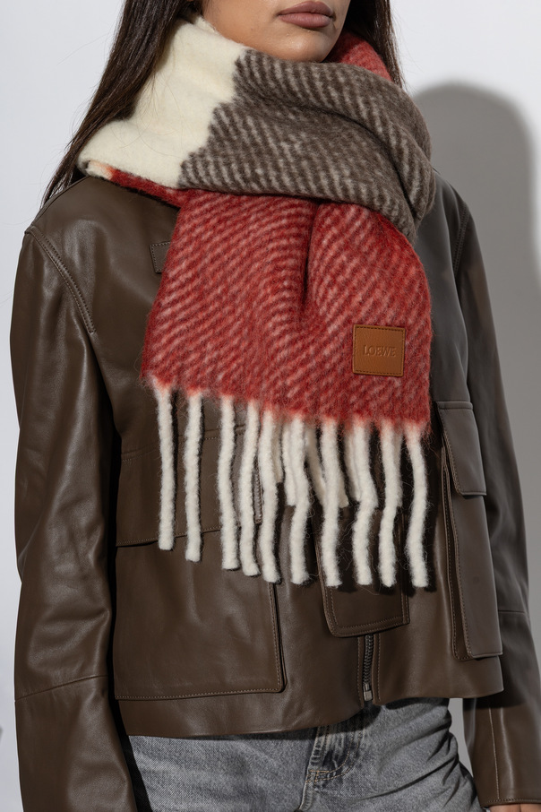 Loewe Schal mit Fransen