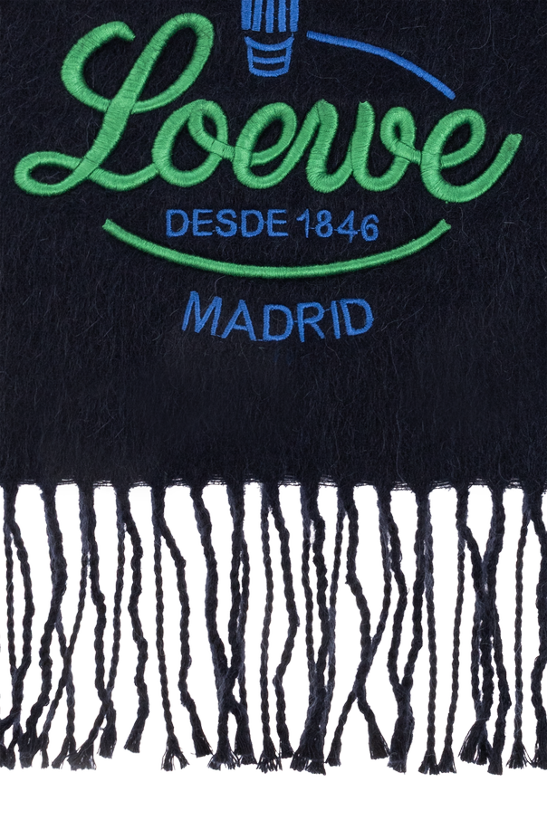Loewe Scarf with Embroidered Logo