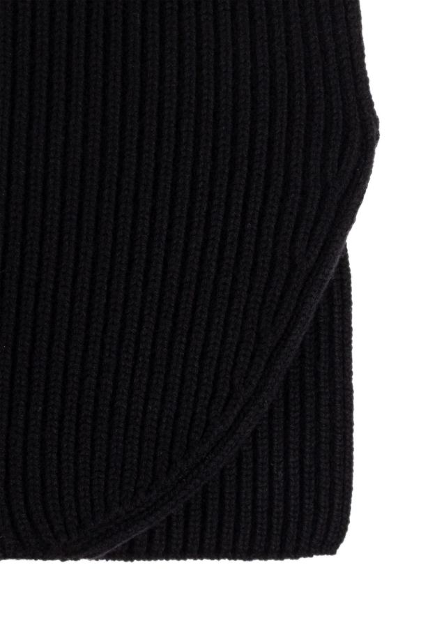 Dolce & Gabbana Wełniany szal z kapturem