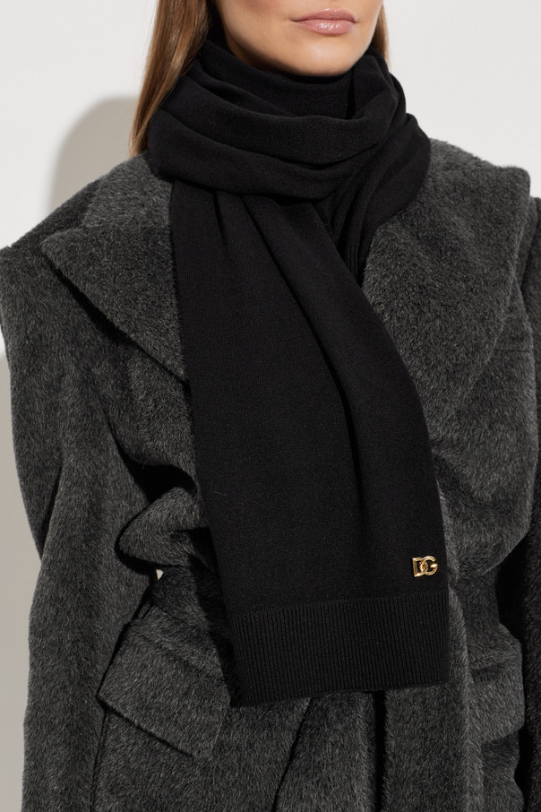 Dolce & Gabbana Cashmere scarf with appliqué
