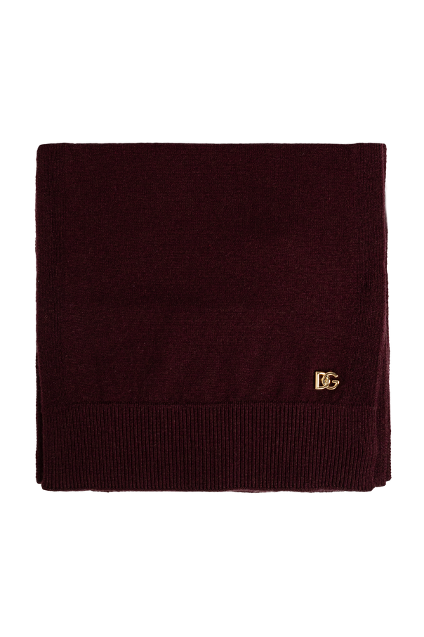 Cashmere scarf with applique od Dolce & Gabbana