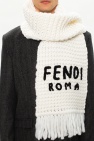 Fendi Knitted scarf with logo