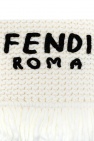 Fendi Knitted scarf with logo