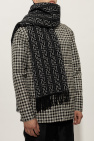 Fendi BLACK Wool scarf with monogram