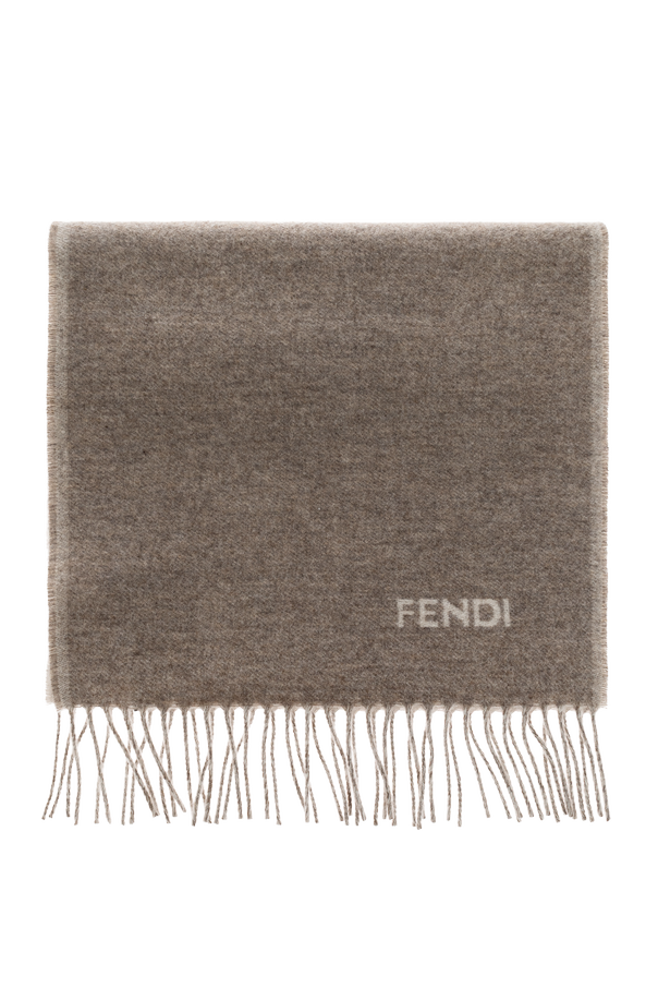 Cashmere Scarf with Logo od Fendi