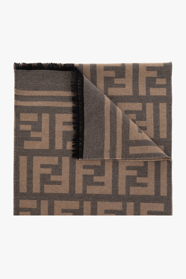 Fendi Fendi geometric-pattern silk hair pin