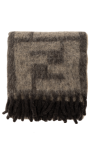 Fendi Monogrammed wool blanket