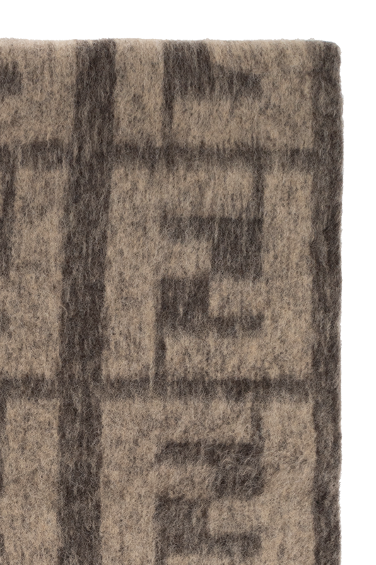 Fendi Monogrammed wool blanket