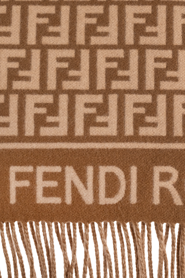 Fendi Wool scarf with logo