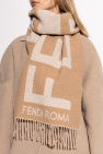 Fendi beige Scarf with logo