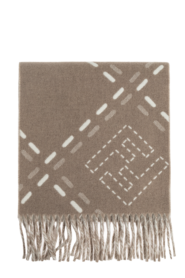 Wool scarf with logo od Fendi