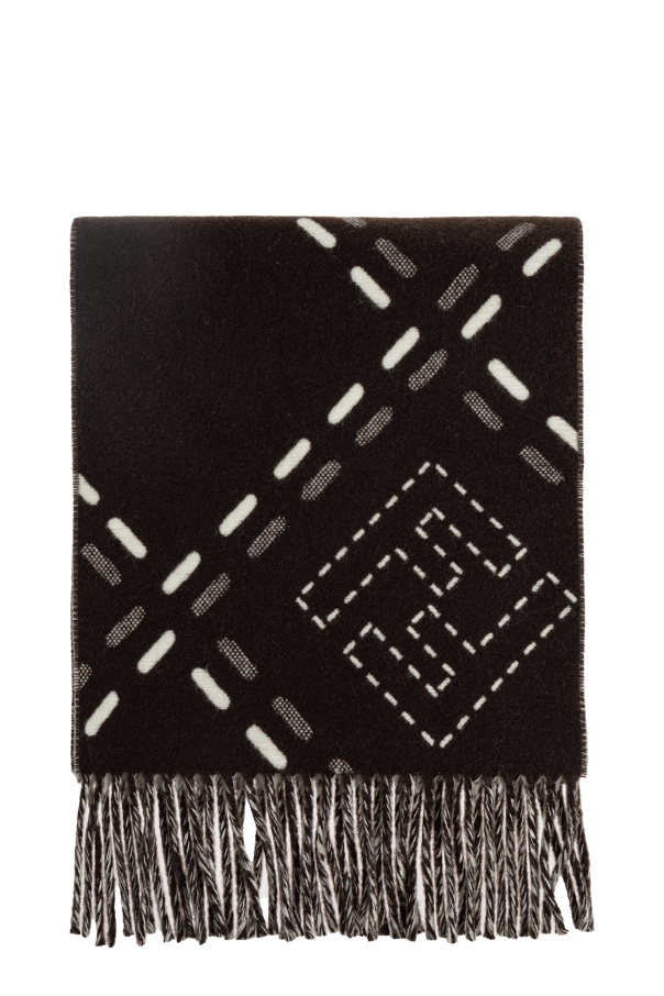 Wool scarf with logo od Fendi