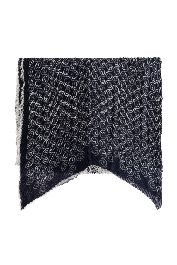 Pleated scarf with monogram, zdjęcie 1 Pleated scarf with monogram od Giorgio Armani
