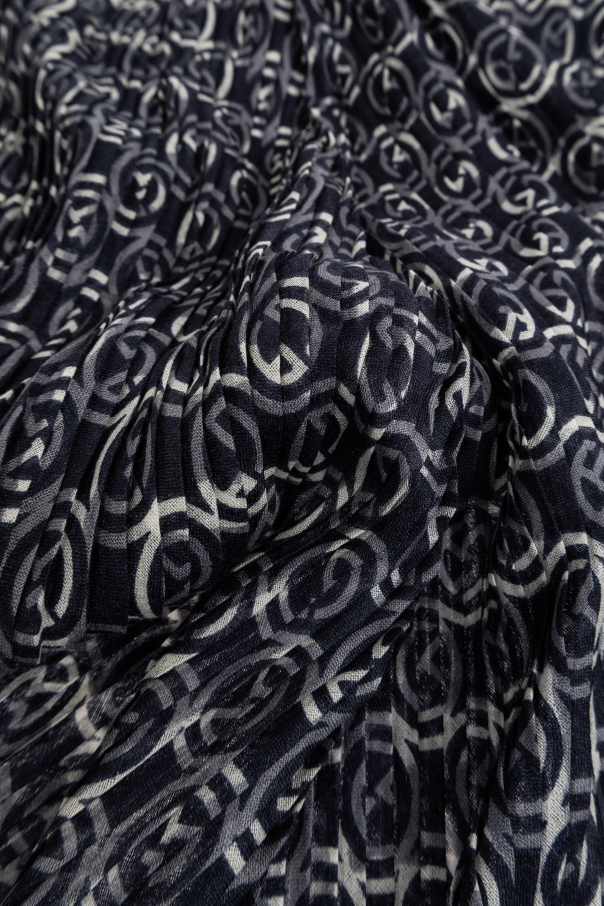 Giorgio Armani Chal plisado con monograma