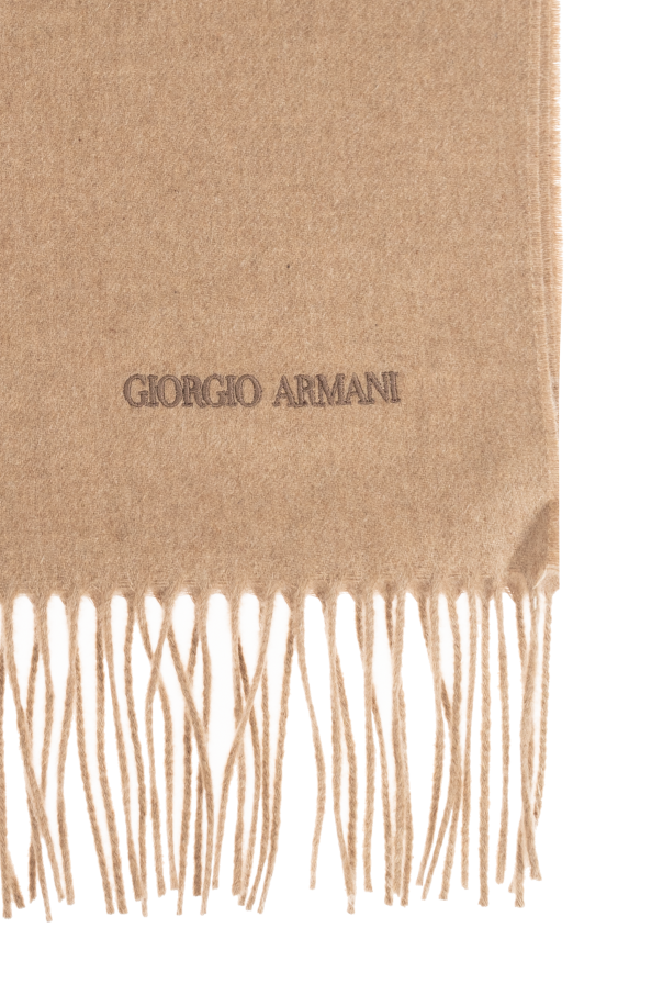 Giorgio Armani Kaschmirschal mit Fransen