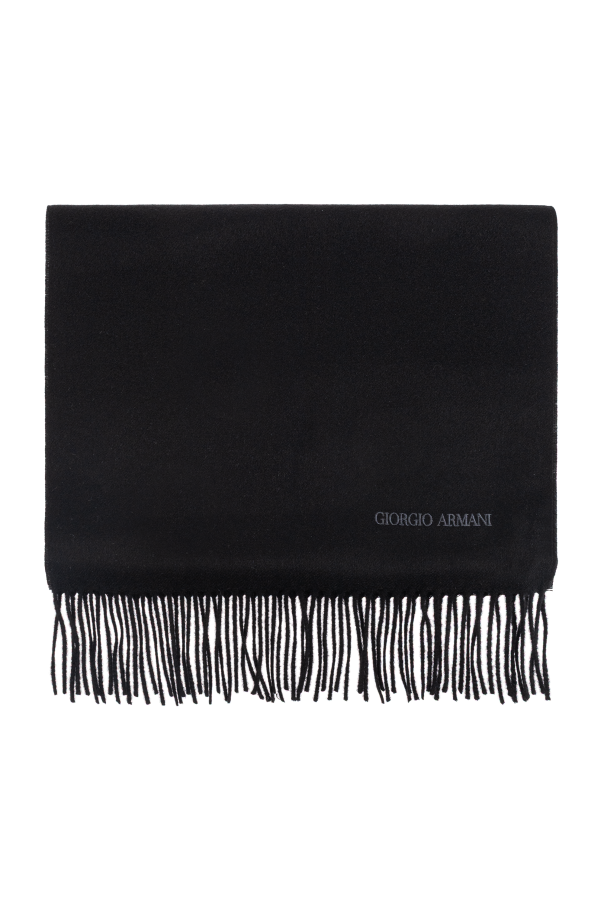 Cashmere scarf with fringes od Giorgio Armani