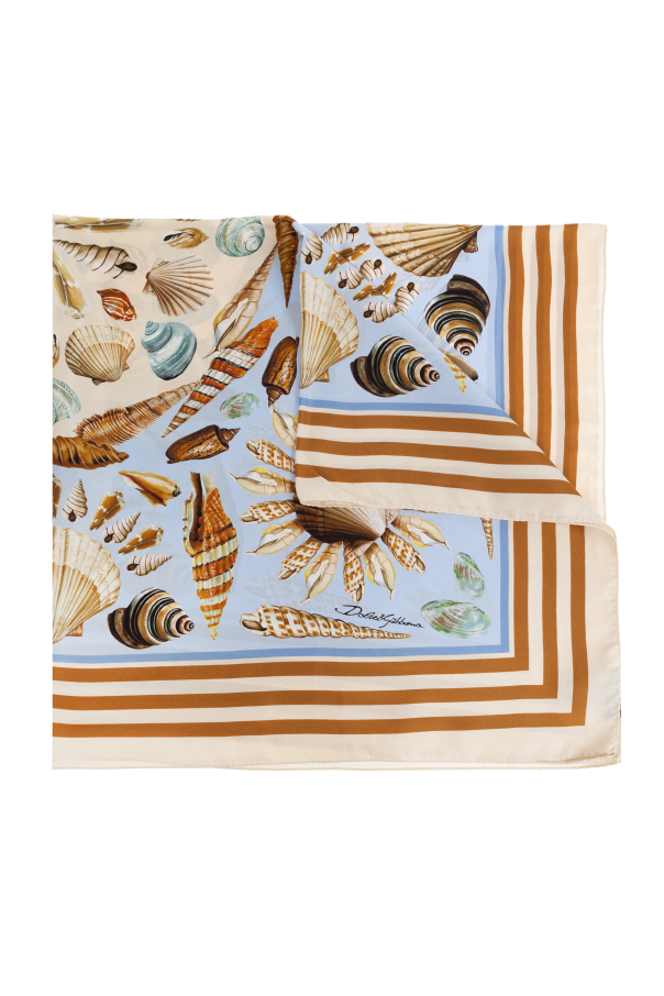 Silk scarf with print od Dolce & Gabbana