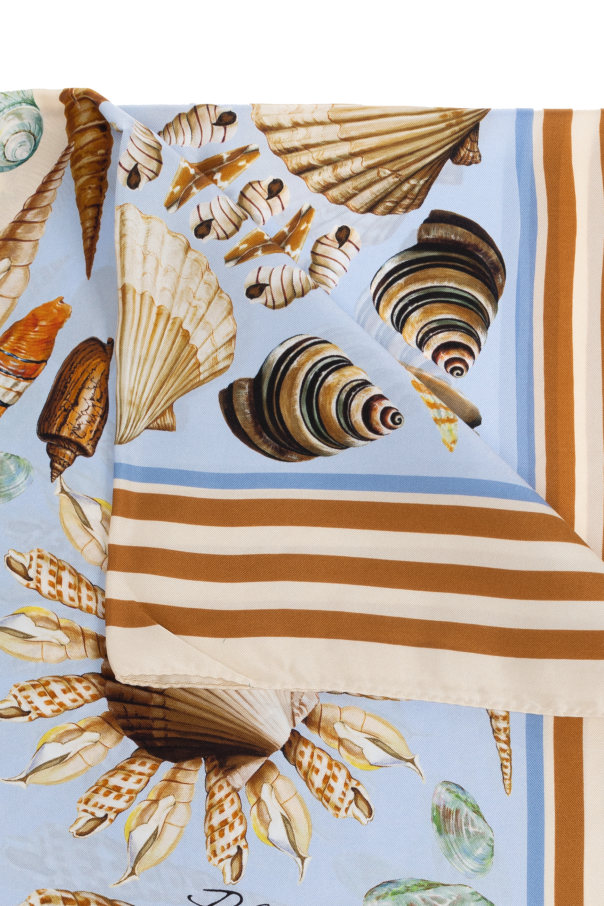 Dolce & Gabbana Seidenschal mit Aufdruck