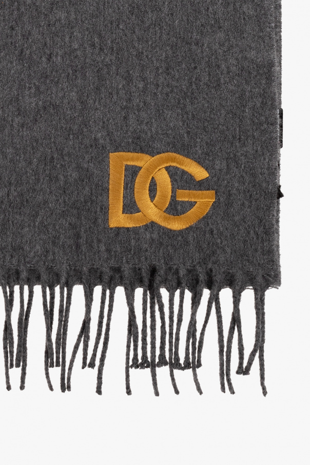 Dolce & Gabbana Cashmere scarf with logo