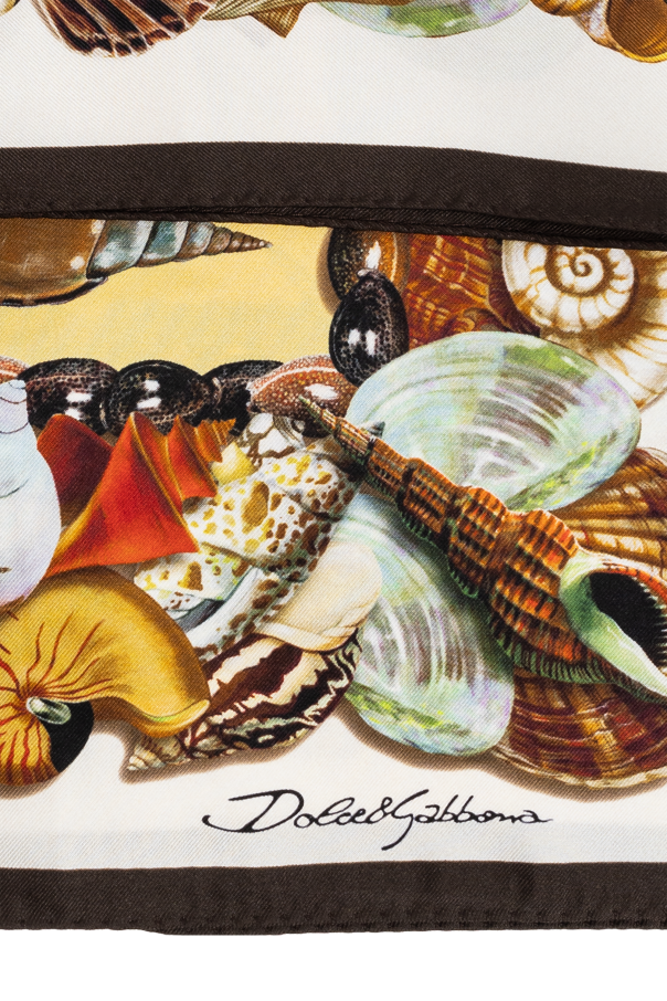 Dolce & Gabbana Pañuelo de seda con estampado